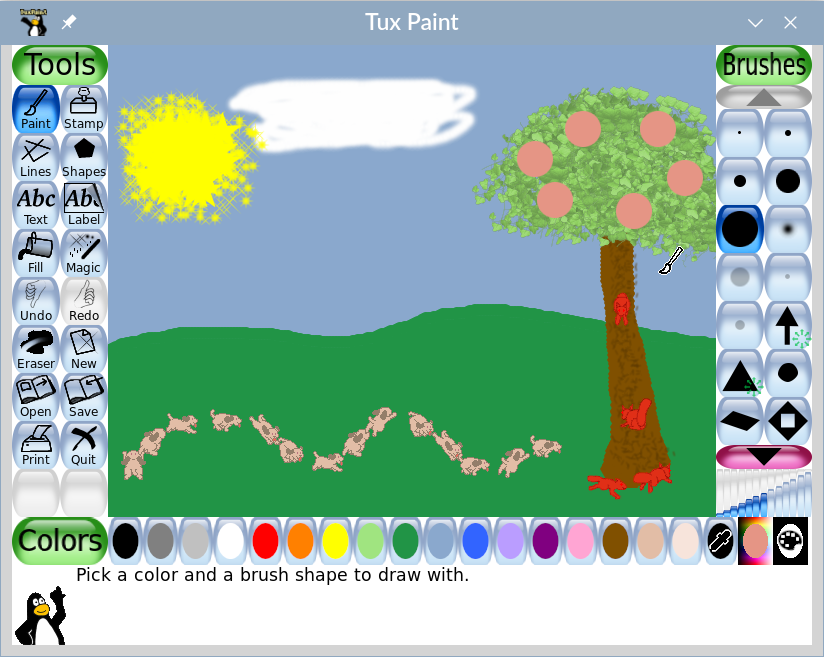 tux paint window