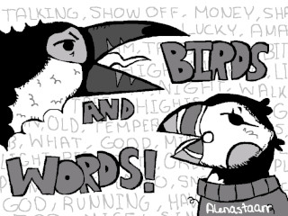 "Birds and Words", by Alenastaarrr
