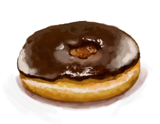"Donut in Tux Paint", by Watzit Tooya