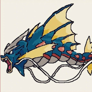 "Gyarados from Pokémon", by krish