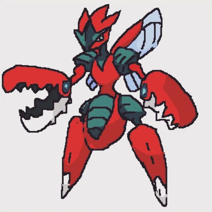 Tux Paint Art Gallery Scizor from Pokémon by krish