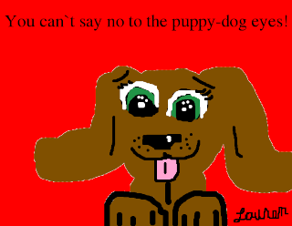 "Puppy-Dog Eyes", by Lauren