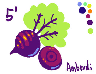 "Remolacha de Cinco Minutos (5-minute beetroot)", by Amberdi