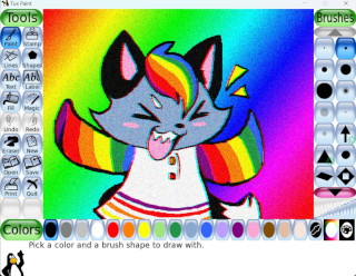 "Rainbow Fox", by Lily