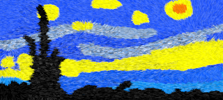 "Simplified Starry Night", by naturalbox