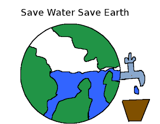 "Save Water, Save Earth", by Suchit