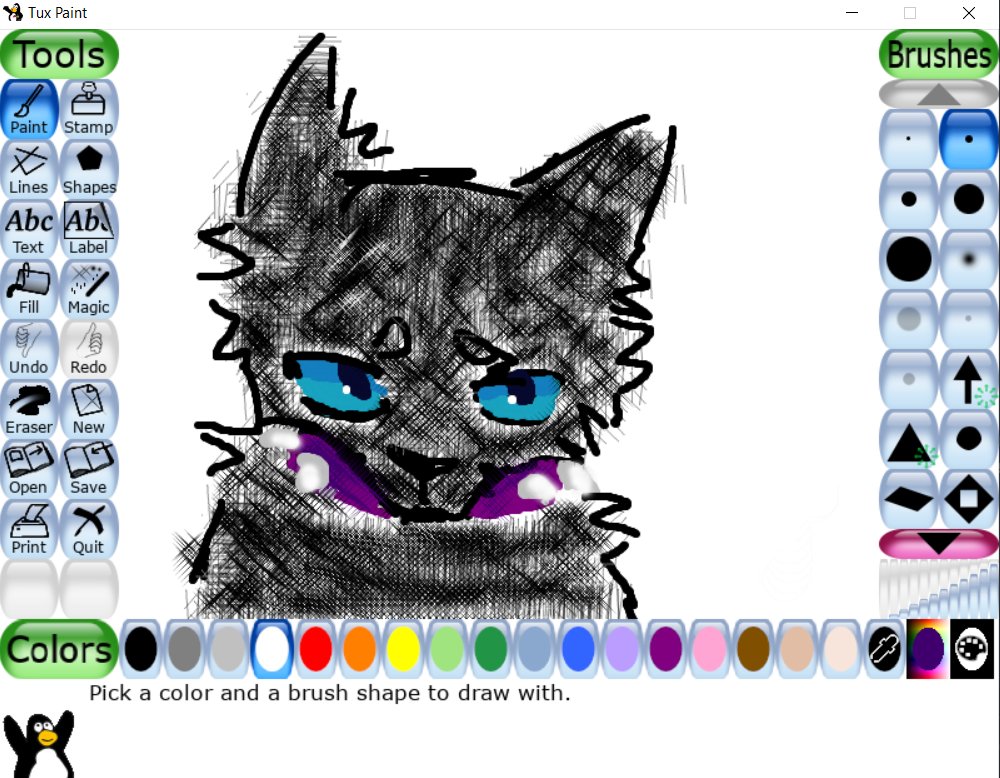 Tux Paint - Art Gallery — Scourge (from Warrior Cats) by Scrimblo Feex