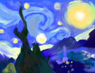"Starry Night", by littledoodler12