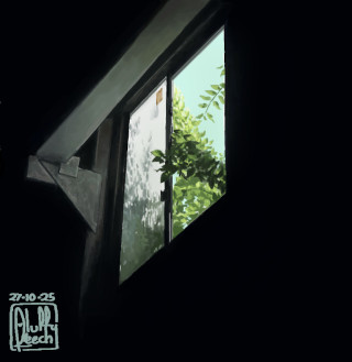 "Untitled (Dirty Window)", by Fluffiest Leech