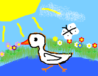 "Untitled (Duck)", by ﺖﺴﻨﻴﻣ