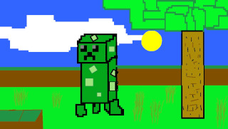 "Untitled (Minecraft Creeper)", by Tapas