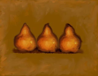 "Untitled (Pears)", by Henry Taylor