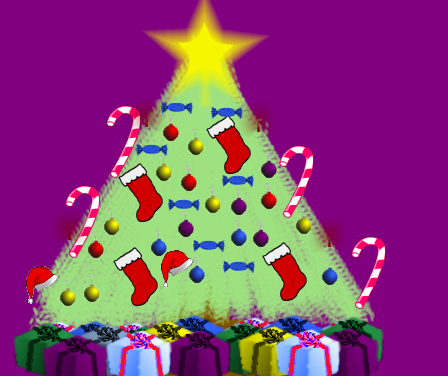 Tux Paint drawing: 'Christmas Tree'