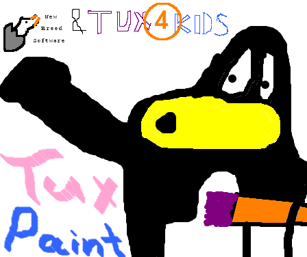 Tux Paint drawing: 'Tux Paint'