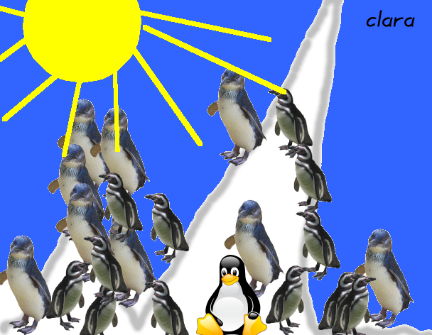 Tux paint penguin viacad 2d/3d