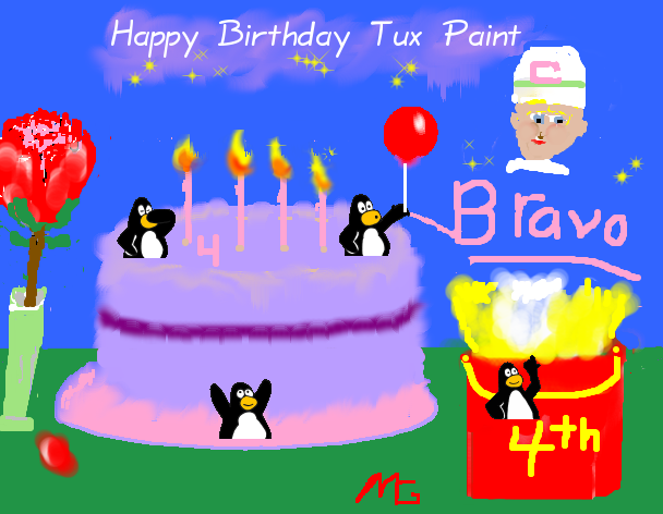 Download 'Happy Birthday Tux Paint'